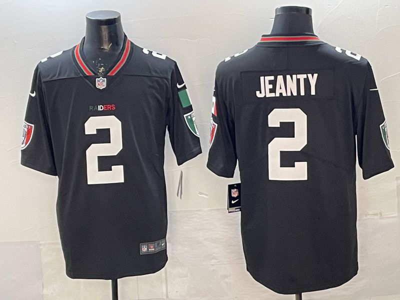 Men 2026 Nike Oakland Raiders #2 Jeanty Black 2th generation Throwback Limited NFL Jersey 001->los angeles dodgers->MLB Jersey
